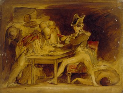 Nelson sealing the Copenhagen letter, c. 1835 by David Wilkie